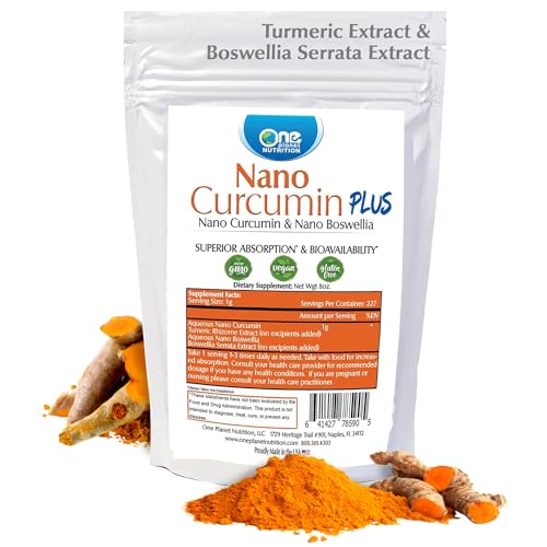 Nano Curcumin Plus Powder with Boswellia - 8 oz