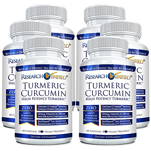 Turmeric Curcumin with BioPerine - 360 Vegan Capsules