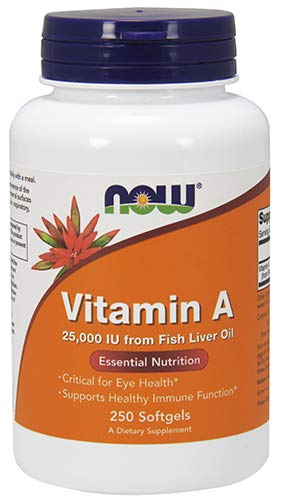 NOW Vitamin A 25,000 IU - 250 Softgels