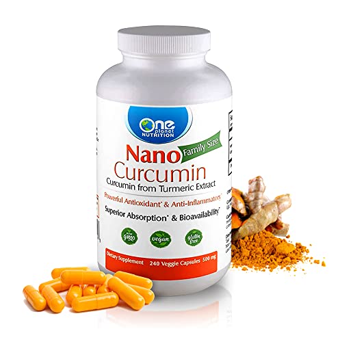 One Planet Nano Curcumin 500 mg Veggie Capsules