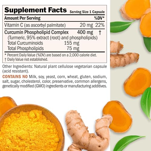 Andrew Lessman Turmeric 400 Capsules for Maximum Absorption
