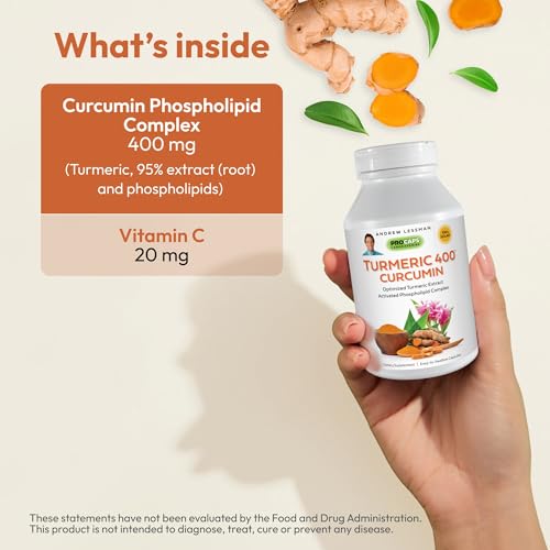 Andrew Lessman Turmeric 400 Capsules for Maximum Absorption