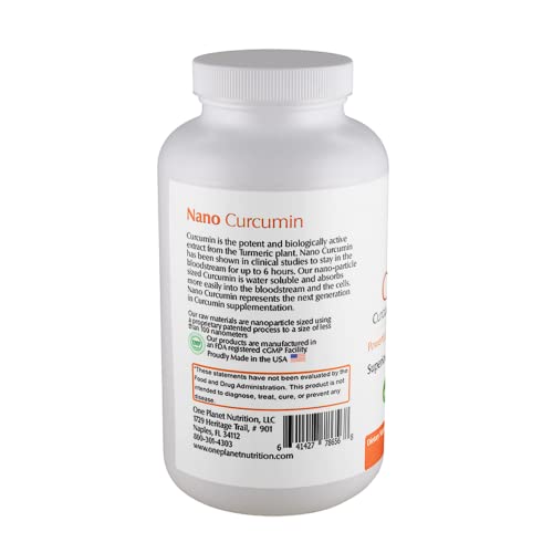 One Planet Nano Curcumin 500 mg Veggie Capsules