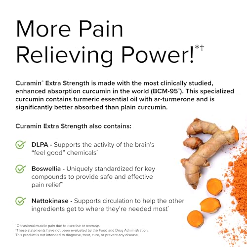 Curamin Extra Strength Tablets - 90 Count, 2 Pack