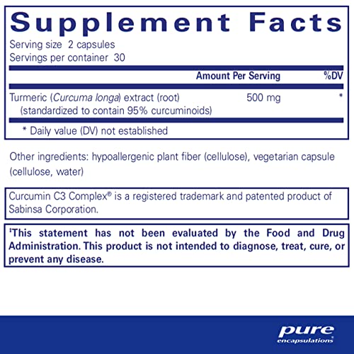 Curcumin 500 mg - Joint & Liver Support Capsules