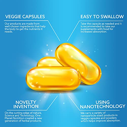 One Planet Nano Curcumin 500 mg Veggie Capsules