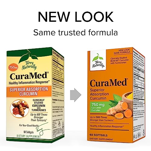 CuraMed Curcumin Complex 750 mg - 180 Softgels