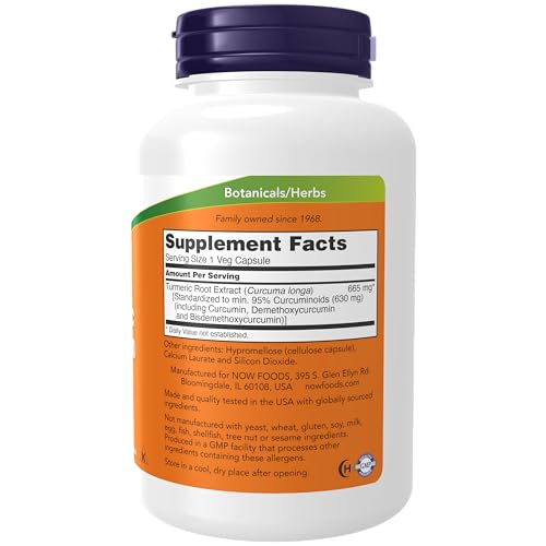 Turmeric Curcumin Herbal Supplement - 120 Veg Capsules