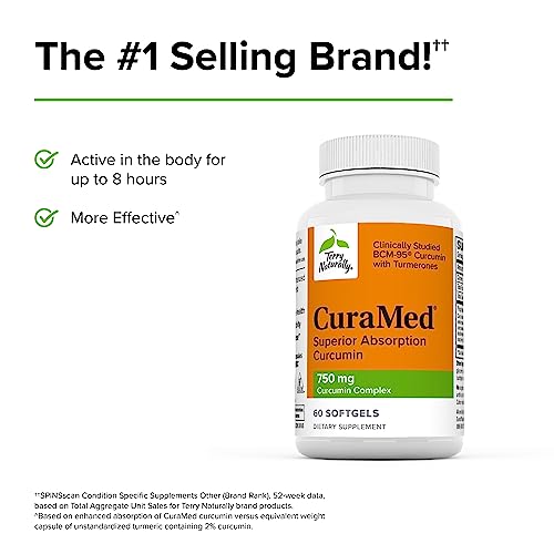 CuraMed Curcumin Complex 750 mg - 180 Softgels