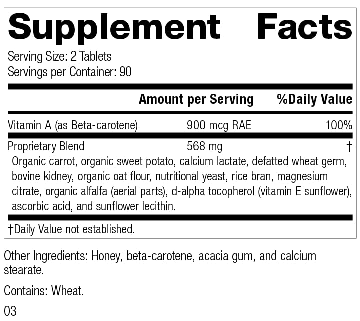 Cataplex A Antioxidant Eye Health Supplement Tablets