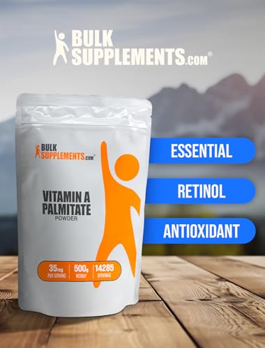 BulkSupplements Vitamin A Palmitate Powder for Eye Health
