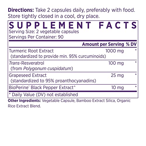 NAOMI Turmeric Curcumin 1000mg with BioPerine