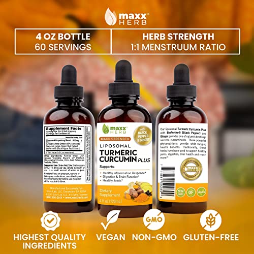 Liposomal Turmeric Curcumin with Black Pepper & Ginger