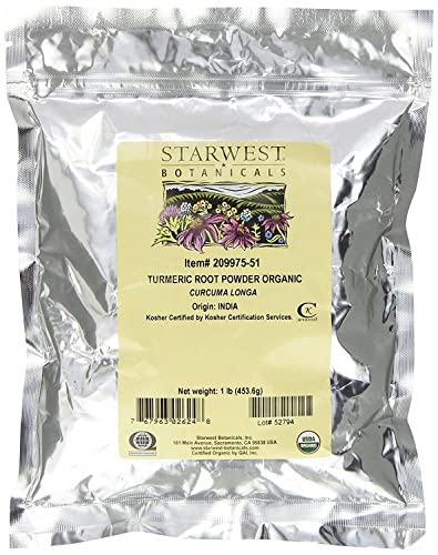 Organic Turmeric Root Powder - 1 Pound Bulk