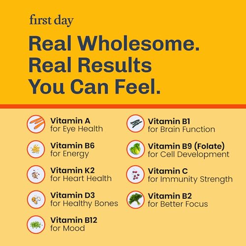 FIRST DAY Kids Multivitamin Gummies for Growth & Immunity