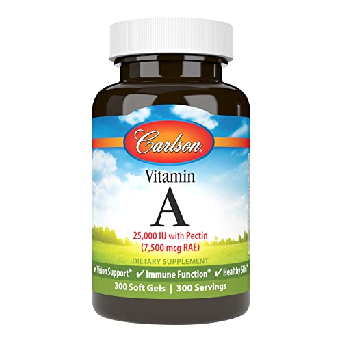 Carlson Vitamin A 25,000 IU for Vision Health