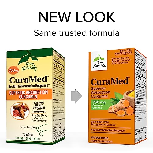 Terry Naturally CuraMed Curcumin Complex 750mg 120 Softgels
