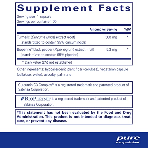 Curcumin 500 with Bioperine - Antioxidant Support