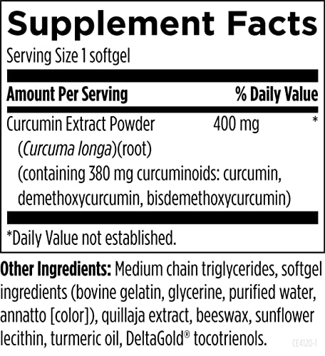 Curcum-Evail 400 - Bioavailable Turmeric Curcumin Softgels