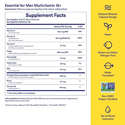 Ritual Men's Multivitamin 18+ with Essential Nutrients