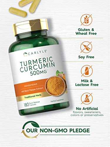 Carlyle Turmeric Curcumin with Bioperine 500 mg