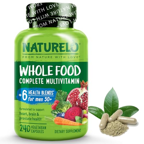 NATURELO Whole Food Multivitamin for Men 50+