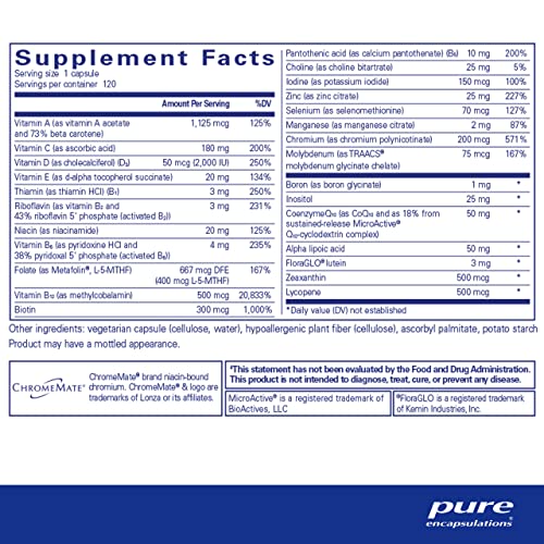 Pure Encapsulations O.N.E. Daily Multivitamin - 120 Capsules