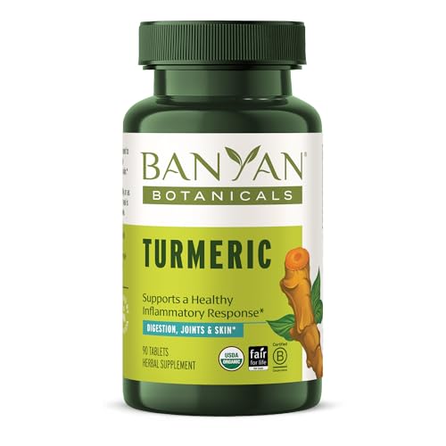 Organic Turmeric Tablets for Health Support – 90 Count