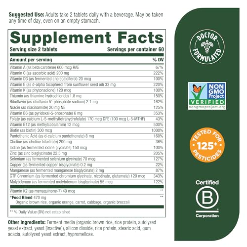 MegaFood Men's Advanced Multivitamin for Brain & Immunity
