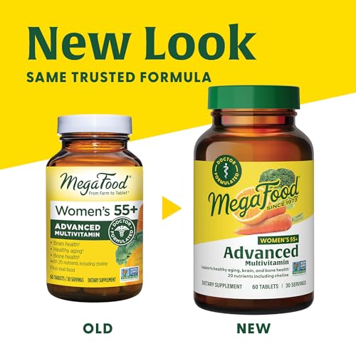 MegaFood Women's 55+ Multivitamin for Optimal Aging