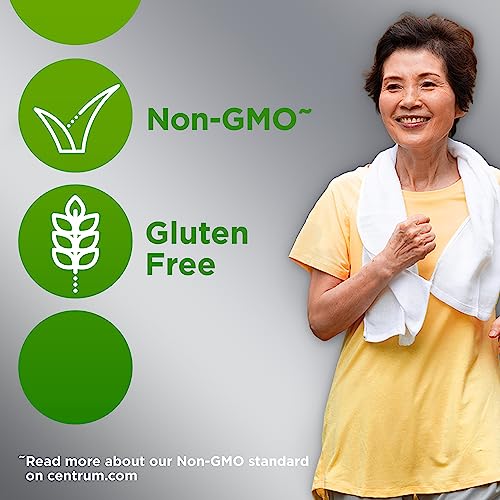 Centrum Silver Multivitamin 50+, Gluten Free, Non-GMO