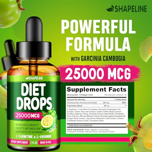 SHAPELINE Diet Drops - Natural Appetite Suppressant 1 Fl Oz