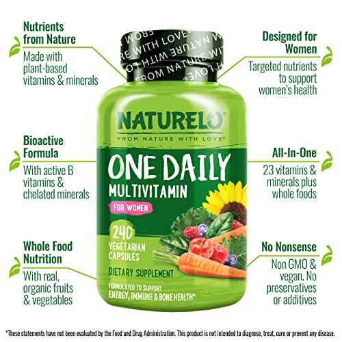 NATURELO Women's One Daily Multivitamin - Energy Boost