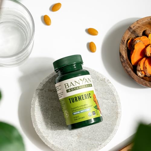 Organic Turmeric Tablets for Health Support – 90 Count