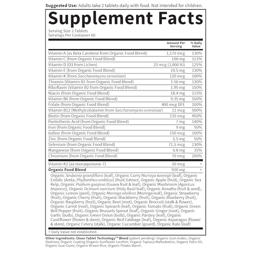 Garden of Life Organic Women's Multivitamin, 120 Tablets