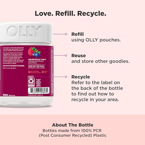 OLLY Women's Berry Multivitamin Gummy - 130 Count