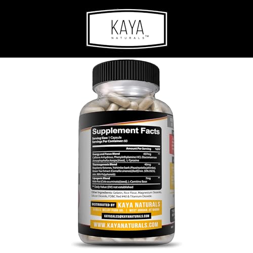 Kaya Naturals Supreme Fat Burner - Powerful Weight Loss Supplement