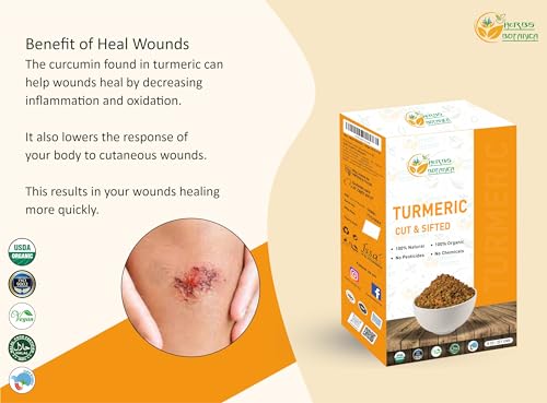 Organic Fresh Cut Turmeric Root for Herbal Tea