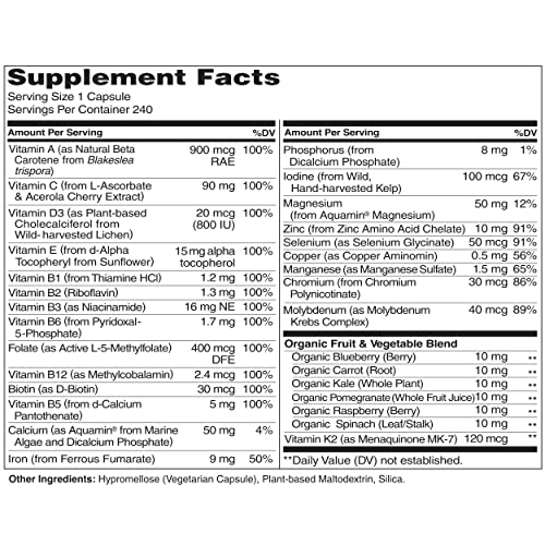 NATURELO Women's One Daily Multivitamin - Energy Boost