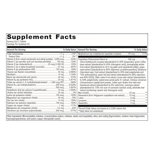 Metagenics PhytoMulti Daily Multivitamin - 120 Tablets