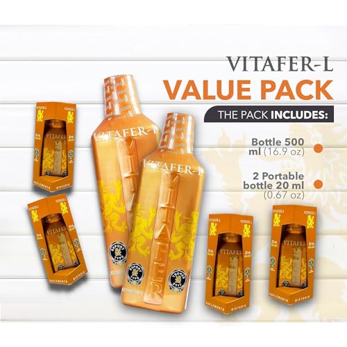 Vitafer-L Gold Liquid Energy Supplement (2 Bottles)