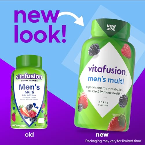 Vitafusion Men's Berry Gummy Multivitamins, 150 Count