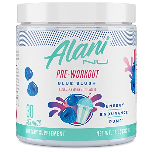 Alani Nu Pre-Workout Powder - Blue Slush Flavor