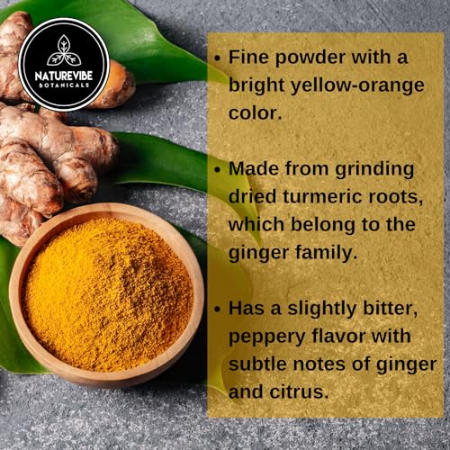 Organic Turmeric Root Powder with Curcumin, 5lbs