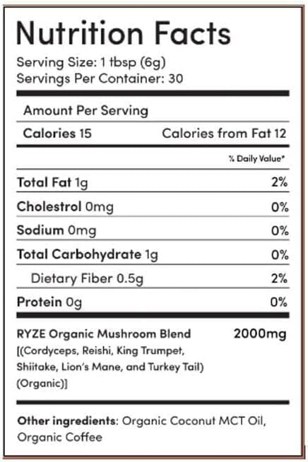 RYZE Mushroom Coffee - 30 Servings Pack