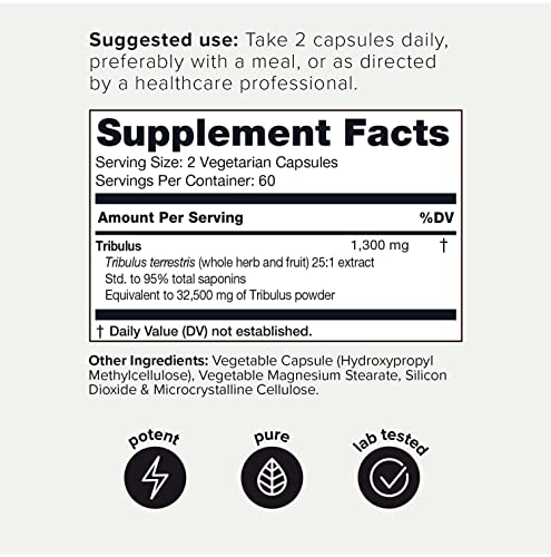 Toniiq Ultra Strength Tribulus Capsules - 1300mg Formula