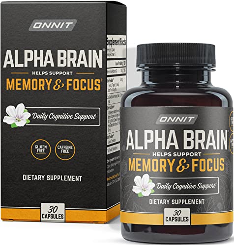 ONNIT Alpha Brain Nootropic Capsules for Focus