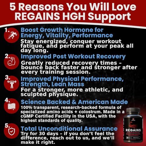 HGH Supplements for Natural Muscle Growth - 100 Pills