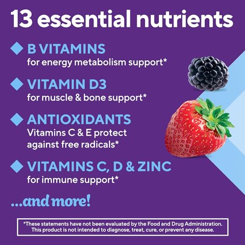 Vitafusion Men's Berry Gummy Multivitamins, 150 Count
