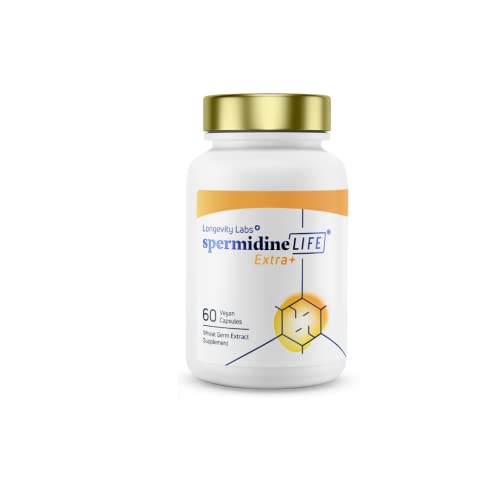 spermidineLIFE Extra+ Strength Natural Supplement, 60 Vegan Capsules